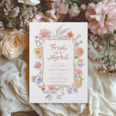 フレッシュオフ・ザ・マーケットフローラブライダルシャワー 招待状
