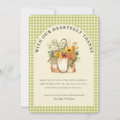 フレッシュオフ・ザ・マーケットブライダルシャワーサンキューカード 招待状 (正面)