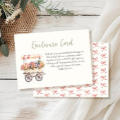 フレッシュオフ・ザ・マーケットブライダルシャワー エンクロージャーカード