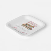 フレッシュオフ・ザ・マーケットブライダルシャワー ペーパープレート (傾斜あり)