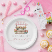 フレッシュオフ・ザ・マーケットブライダルシャワー ペーパープレート (パーティー)