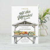 フレッシュオフ・ザ・マーケットブライダルシャワー 招待状 (スタンド正面)