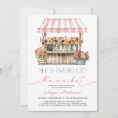 フレッシュオフ・ザ・マーケットブライダルシャワー 招待状 (正面)