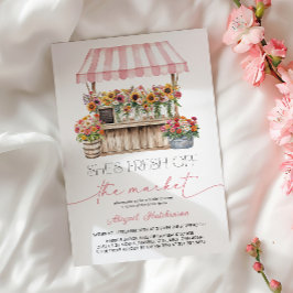 フレッシュオフ・ザ・マーケットブライダルシャワー 招待状