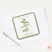 フレッシュオレガノラージスクエア封筒用シールズグリーン スクエアシール (封筒)