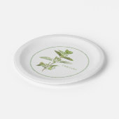フレッシュオレガノ7インチラウンド紙プレート ペーパープレート (アングル)
