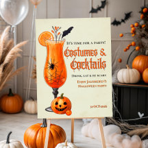 フレッシュオレンジの衣装とカクテル ハロウィンパーティー