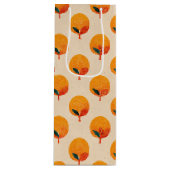 フレッシュオレンジイラストレーションワイン ワインギフトバッグ (正面)