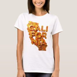 フレッシュオレンジカリフォルニアプリント Tシャツ