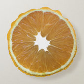 フレッシュオレンジスライス – フルーツ ラウンドクッション (裏面)