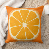 フレッシュオレンジフルーツジューシーなレモンジュースイラストレーション クッション (ブランケット)