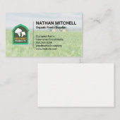 フレッシュオーガニック/ファームとトラクターの名刺 名刺 (正面/裏面)