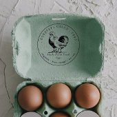 フレッシュカオーガニックートンエッグカートンファミリーファーム ラバースタンプ