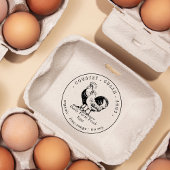 フレッシュカオーガニックートンエッグカートンファミリーファーム ラバースタンプ