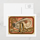 フレッシュカキヴィンテージボルチモアAd 1870年頃 ポストカード (正面/裏面)