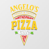 フレッシュカスタマイズホットピザカフェレストラン ウィンドウサイン (シート)