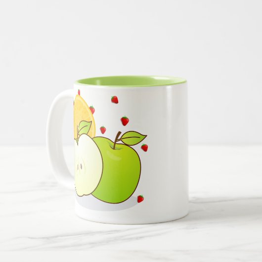 フレッシュカスタムフルーツコーヒーマグ ツートーンマグカップ (正面左)