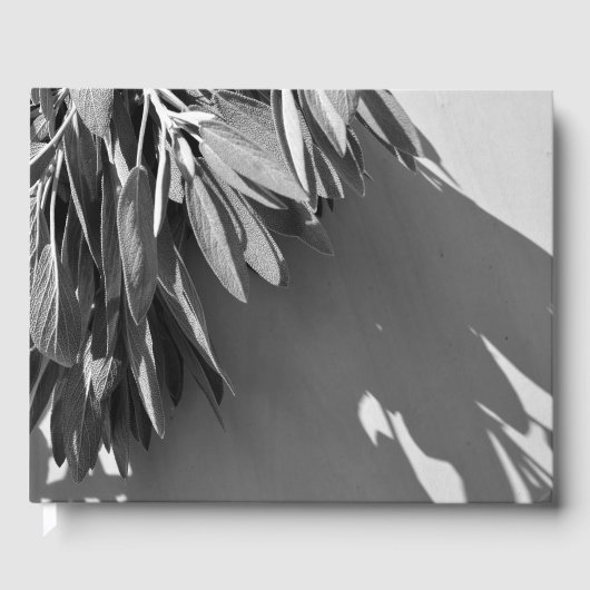 フレッシュカットのセージ グレイスケール ゲストブック (正面)