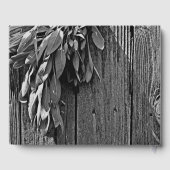 フレッシュカットのセージ バーンワッド グレイスケール ゲストブック (裏面)