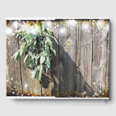 フレッシュカットのセージ バーンワッド トゥインクル ライト ゲストブック (裏面)