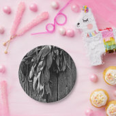 フレッシュカットSage Barn-woodグレースケール ペーパープレート (パーティー)