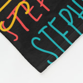 フレッシュカラフルキュートパーソナライズされた名前をカスタムする フリースブランケット (角)