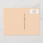 フレッシュカラフルベビーニンジン、風化木材テーブル ポストカード (裏面)