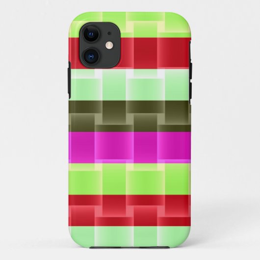 フレッシュカラーストライプデザイン Case-Mate iPhoneケース (裏面)