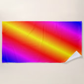 フレッシュカラービーチタオルネオンカラフルカラー ビーチタオル (正面)