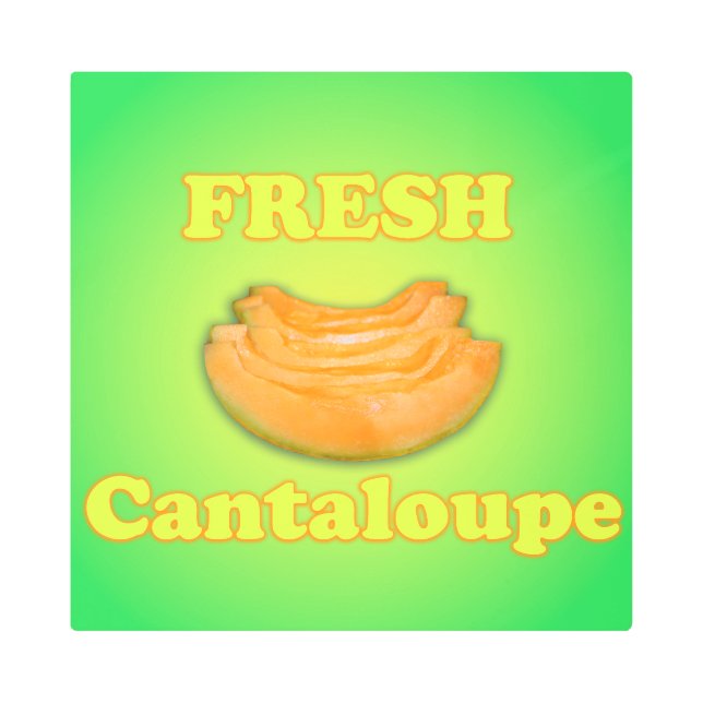 フレッシュカンタローペ メタルプリント (正面)