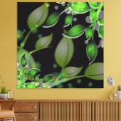 フレッシュガーデン離れズオンブラックキャンバスプリント キャンバスプリント (インサイチュ (リビング))