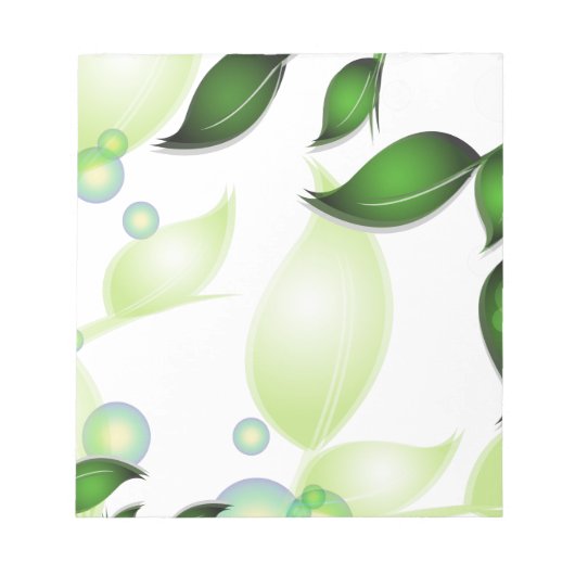 フレッシュガーデン離れズオンホワイト ノートパッド (正面)