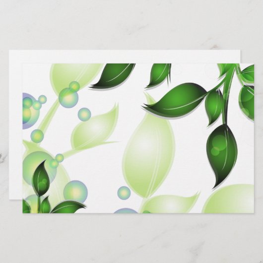 フレッシュガーデン離れズオンホワイト 便箋 (正面/裏面)