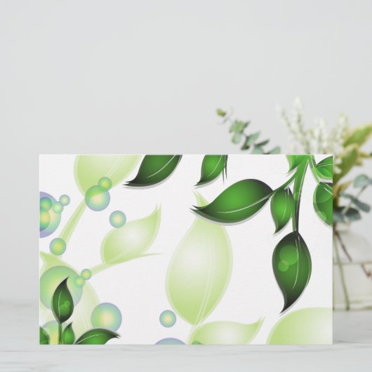 フレッシュガーデン離れズオンホワイト 便箋 (スタンド正面)