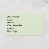 フレッシュガーデン離れズオンホワイト 名刺 (裏面)