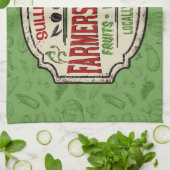 フレッシュガーデンADD NAME地元で栽培された農家市場 キッチンタオル (折り畳み)