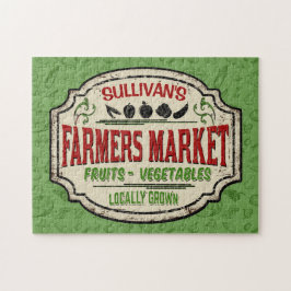 フレッシュガーデンADD NAME地元で栽培された農家市場 ジグソーパズル