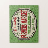 フレッシュガーデンADD NAME地元で栽培された農家市場 ジグソーパズル (縦)