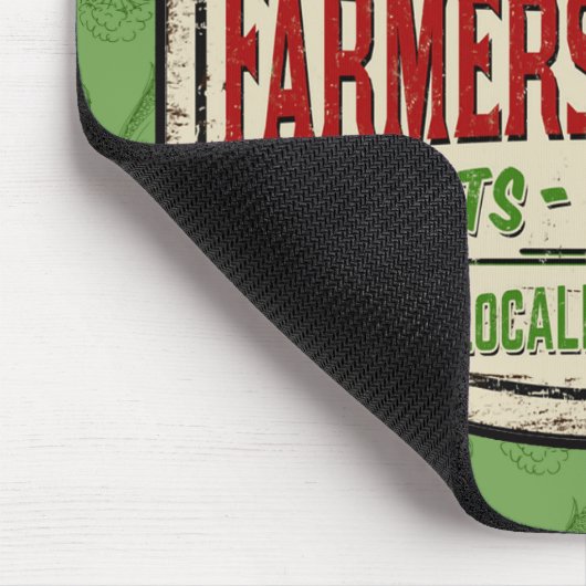 フレッシュガーデンADD NAME地元で栽培された農家市場 マウスパッド (コーナー)