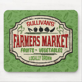 フレッシュガーデンADD NAME地元で栽培された農家市場 マウスパッド
