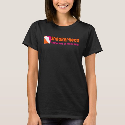 フレッシュキックスに走るアメリカ スニーカー好き Tシャツ (正面)