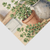 フレッシュキッチンハーブの水彩画  薄葉紙 (詳細)
