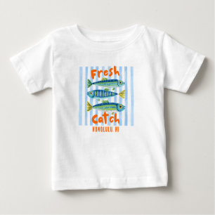 フレッシュキャッチフィッシングサーディン ベビーTシャツ