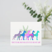 フレッシュクリスマスグレートデンマーク ポストカード (スタンド正面)