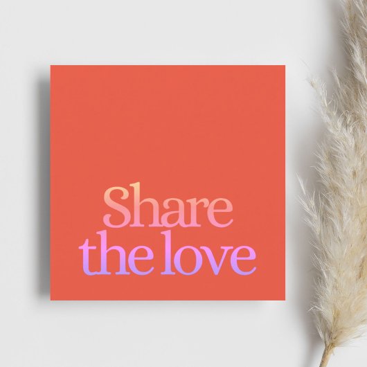 フレッシュクールオレンジピンクはっきりした 紹介カード