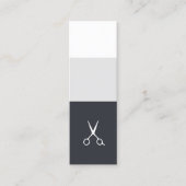 フレッシュクールブルーホワイトストライプ美容師 スキニー名刺 (正面)