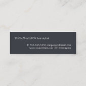 フレッシュクールブルーホワイトストライプ美容師 スキニー名刺 (裏面)