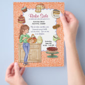 フレッシュグッドベイクセールフライヤー チラシ (手)