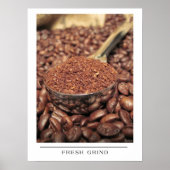 フレッシュグラインド - Send Coffee アート ポスター (正面)