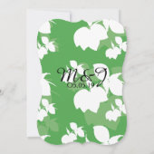 フレッシュグリーンイエローレモンサイロパター結婚ン 招待状 (裏面)